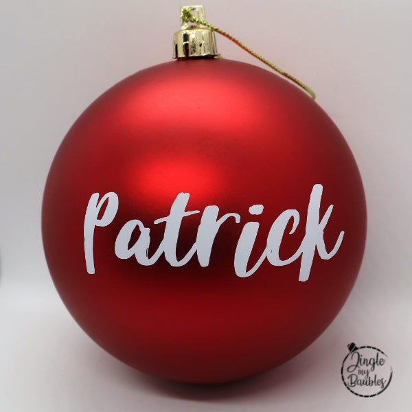 Personalised Name Christmas Bauble