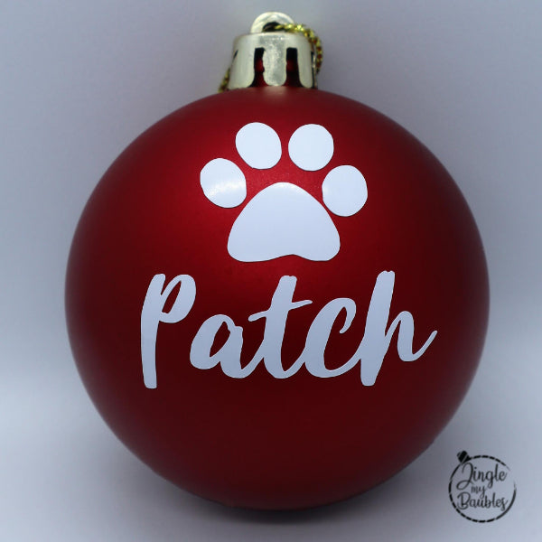 Personalised Pet Christmas Bauble