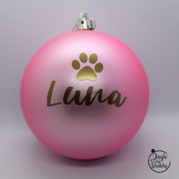 Personalised Pet Christmas Bauble