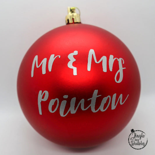 Personalised Wedding Bauble